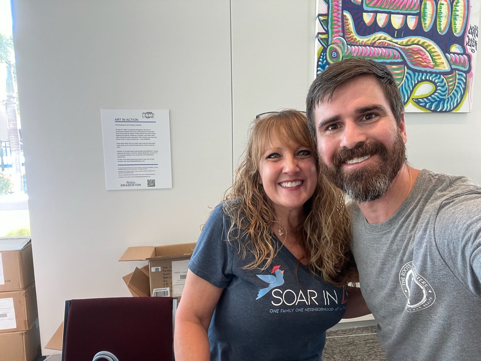 Dr. Logan Swaim at a community event.